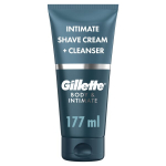 Skutimosi gelis ir prausiklis intymioms kūno dalims Gillette 2-in-1 Body & Intimate, 177 ml