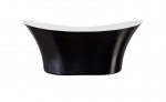 Vonia Besco Amber Black&White, 170 x 80 cm, su chrome sifonu