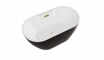 Vonia Besco Navia Black&White Matt, 150 x 80 cm, su auksiniais dangteliais