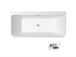 Vonia Besco Varya Black&White, 170 x 80 cm, su chrome sifonu