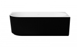 Vonia Besco Denaya Black&White, 150 x 75 cm, de&scaron;ininė, su chrome sifonu