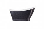 Vonia Besco Gloria Glam Graphite, 150 x 66 cm, su klik-klak chrome