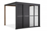 Stumdomos žaliuzinės durys pavėsinei Pergola PREMIUM 3m, Anthracite