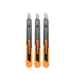Peilių rinkinys Bradas PVC, 9 mm, 3 vnt