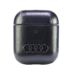 Audi Leather Big Logo AirPods 1|2 cover czarny|black AU-AP-GT|D3-BK
