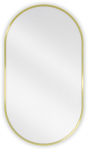 Vonios veidrodis Mexen Loft Oval, 80 x 45 cm, auksinis