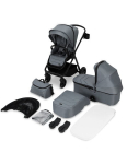 Universalus vežimėlis MoMi Giselle 2in1, Grey