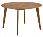 Roxby apvalus valgomojo stalas 105 cm &ndash; moderni juodo ąžuolo elegancija i&scaron; &bdquo;Actona&ldquo;
