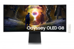 Lenktyninio kompiuterio monitorius - SAMSUNG - 34'' - UWQHD - 175Hz - OLED ekranas - 0,03ms - Auk&scaron;čio reguliavimas - Odyssey OLED G8 G85SD