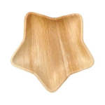 Palmių lapų lėk&scaron;tė Žvaigždė 22,3 x 20 x 2,3 cm, 6 vnt.