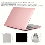 &bdquo;MacBook Air apsauginis dėklų rinkinys su valymo &scaron;luoste&ldquo;, Crystal Pink