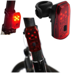 Dviračio Galinis Žibintas su 5 LED, Stabdymo Jutikliu ir 17lm &Scaron;viesos Srautu