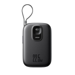 Atsarginis maitinimo &scaron;altinis ("Power Bank") I&scaron;orinė baterija Joyroom 'JR-PBF17' juodas 10000mAh 22.5W (PD / QC3.0) + integruotas Type-C laidas