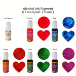 Alkoholinių dažų rinkinys 10 ml, 6 spalvų rinkinys -D