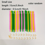 20 vnt. plaukų garbanojimo spiralės rinkinys , Mažas dydis 0,6 cm 20 vnt