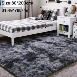 Pilkas gradientinis aksominis kilimas, 80 * 200 cm / 31,49 * 78,47 colio / sz12