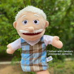 Vaikų pliu&scaron;inė rankinė lėlė, Senelis