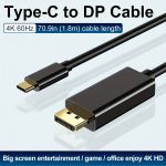 USB C į DisplayPort 182.88 cm Kabelis 4K/60Hz