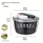 Salotų džiovyklė su krep&scaron;eliu,  3L Push Dehydrator juodas