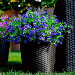 Dirbtinių eukaliptų ir kamelijų rinkinys, Violetinė - 3vnt