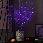 LED &scaron;akų girlianda 20 &scaron;viesų, Violetinė