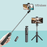 Asmenukių lazda ("Selfie sticks") Selfių lazdos trikojis su pulteliu