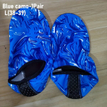 Neslystančios pliažo kojinės saugiam ir patogiam maudymuisi, Blue Camo