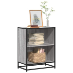 Knygų spintelė pilka sonoma 60x35x76 cm engineered wood