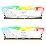 DDR4 atmintinė TEAMGROUP Team T-Force Delta RGB, 2 x 8 GB, 3600 MHz, 288 kontaktų DIMM, Balta