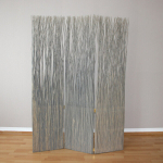 Kambario Skirtuvas, Paraventas, 170x120x3 cm, Pilka