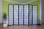Kambario Skirtuvas, Paravanas, 179x264 cm, Juoda ir Balta