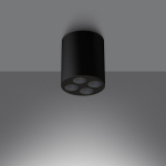 LED plafonas ZOE juodas