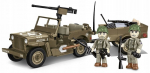 Statybų žaidimas - COBI - Willys MB ir priekaba - 200 elementų - 2 figūrėlės - Ruda