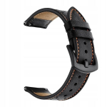 BestAccessories, odinė i&scaron;maniojo laikrodžio apyrankė 22 mm, juoda spalva