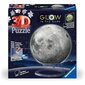Ravensburger - 3D Puzzle Kamuolys Mėnulio &Scaron;viesa Tamsoje, 72vnt. 115860
