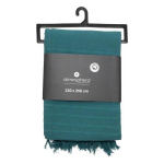 Lova padengti - ATMOSPHERA - Žydroji žuvies spalva - 230x250 cm - 100% Medvilnė - Lengvas 1,3 kg