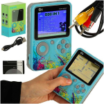 Žaidimų konsolė Mini retro mėlyna ne&scaron;iojama žaidimų konsolė