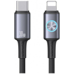 Usams Sj753 Usb-c į Lightning kabelis, 1.2m, 30w, pilkas