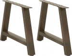 Kavos staliuko kojelės, A formos, 2 vnt., 70x(42-43) cm, plienas, Natūrali