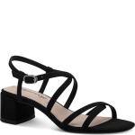 Tamaris moteri&scaron;kos juodos basutės, Sandal heel