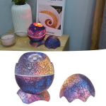 Projektorius &bdquo;Dinosaur Egg Star&ldquo; projektorius naktinis &scaron;viestuvas su nuotolinio valdymo pultu, reguliuojamas kampas, baltas triuk&scaron;mas, &bdquo;Bluetooth&ldquo;, ne&scaron;iojamas, kūdikio miego pagalba, namų dekoras, miegamojo ap&scaron;vietimas