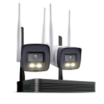 HiLook IKS-2044BH Easylink Wi-Fi 6 Bevielio Vaizdo Rinkinys 4MP 2x Kulka Kamera + WiFi NVS