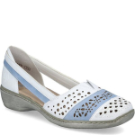 RIEKER Balerinos moterims, Balta, Ballerinas