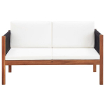 Dvivietė sodo sofa，Lauko sofa, akacijos medienos masyvas CFE92438