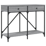 Konsolinis staliukas，konsolinis stalas, pilkas ąžuolo, 100x39x78,5cm, mediena CFE43683