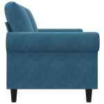 Dvivietė sofa，Poilsio sofa, mėlynos spalvos, 140cm, aksomas CFE38459