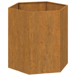 Lovelis，Gėlių dėžė，Gėlių vazonas, rūdžių spalvos, 40x40x45cm, Corten plienas CFE19804