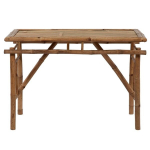 Sulankstomas sodo stalas，Lauko stalas, 115x50x75cm, bambukas CFE583782