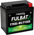Fulbat FTX5L-BS / FTZ6S GEL paleidimo akumuliatorius &ndash; 12V, 5Ah, 90CCA