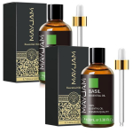 Bazilikų eterinis aliejus MAYJAM 100 ml, 2 vnt.